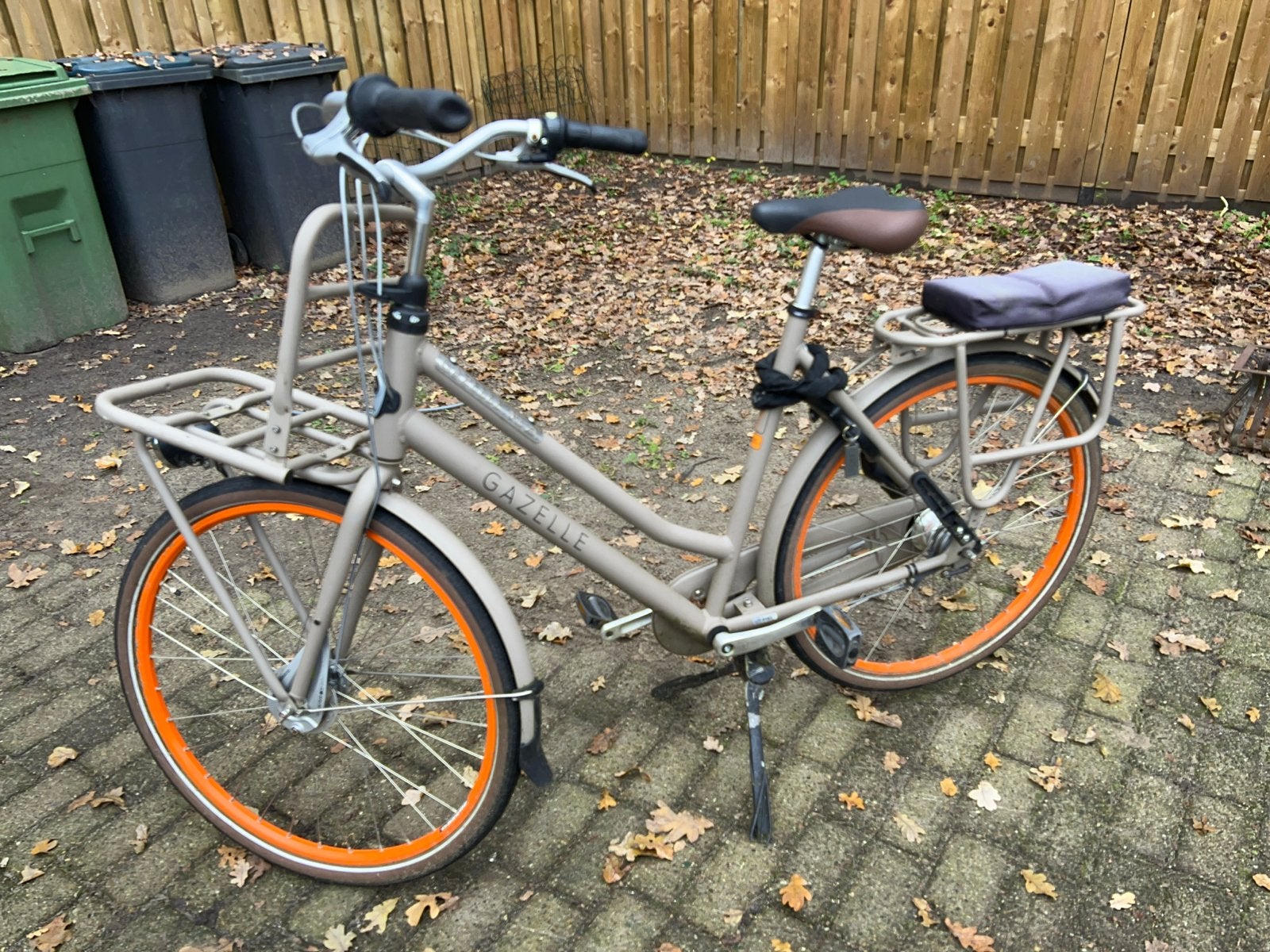 Gazelle HeavyDuty NL Transportfiets (frame maat 59!), Fietsen en Brommers, Fietsen | Dames | Damesfietsen, Ophalen, Gebruikt, Versnellingen