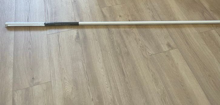 Witte gordijnrail 250cm met runners, Ophalen, Nieuw, Wit