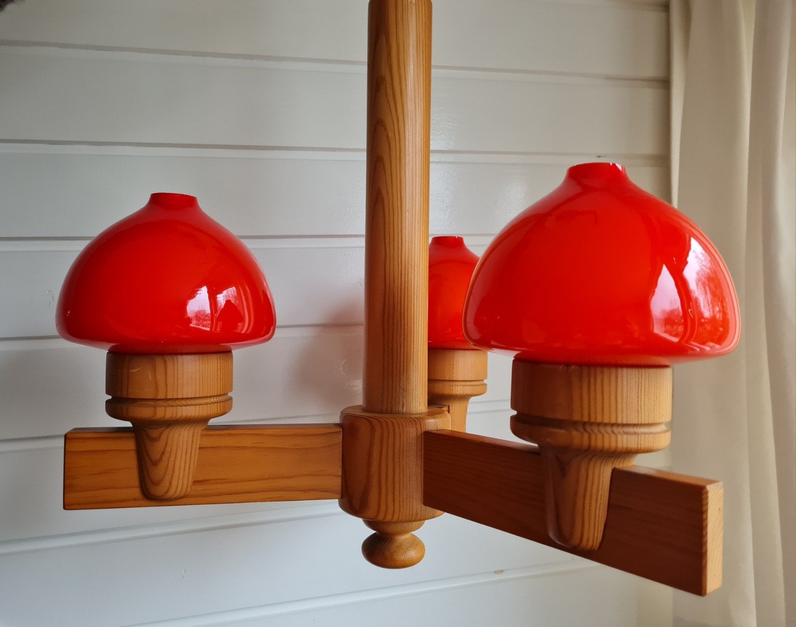 Aneta Växjö zweeds design Uno Dahlen hanglamp '70 vintage, Ophalen of Verzenden, Zo goed als nieuw, Minder dan 50 cm, Retro