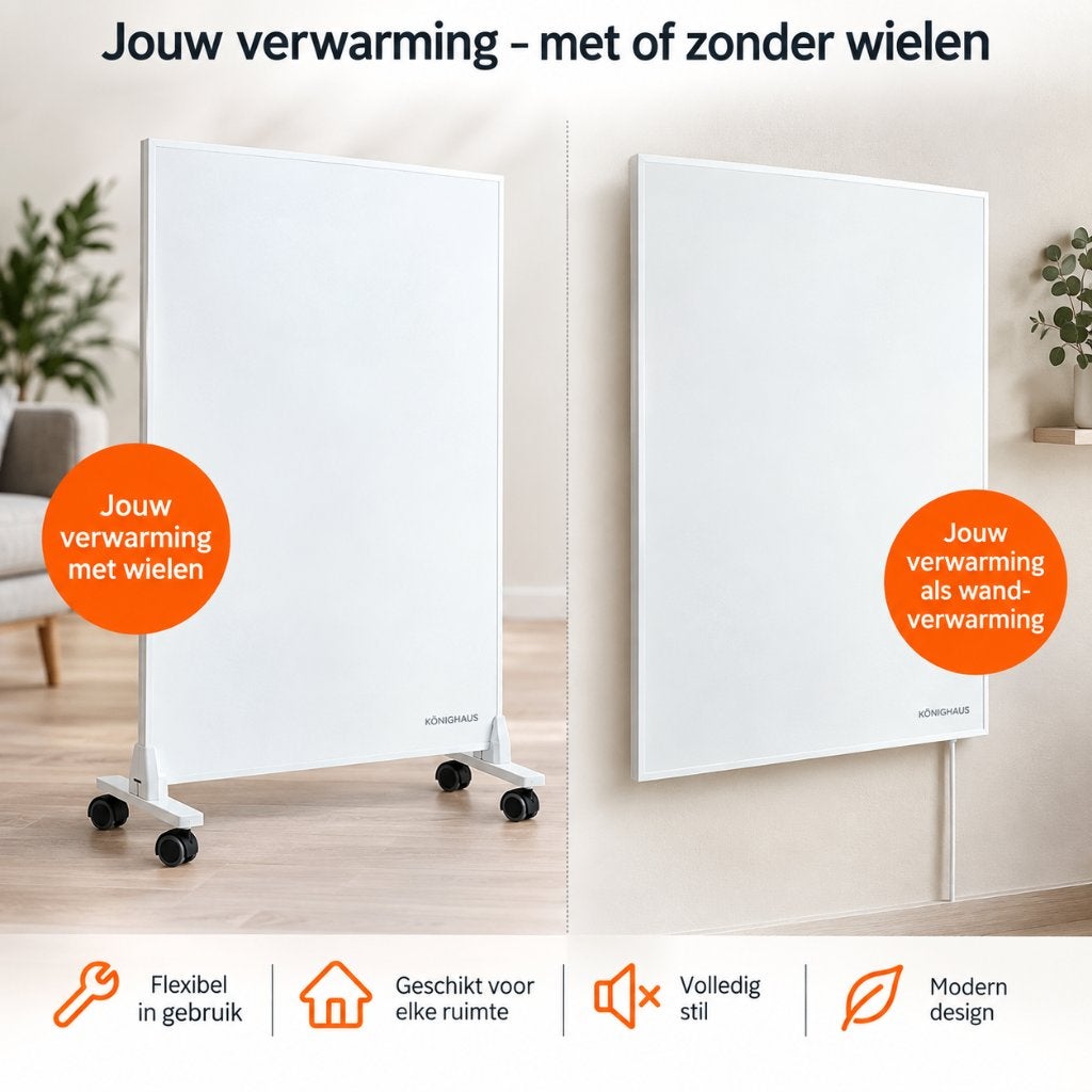 Könighaus infraroodpaneel 800W | Tweede Kans, Ophalen, Radiator, Zo goed als nieuw, 60 tot 150 cm