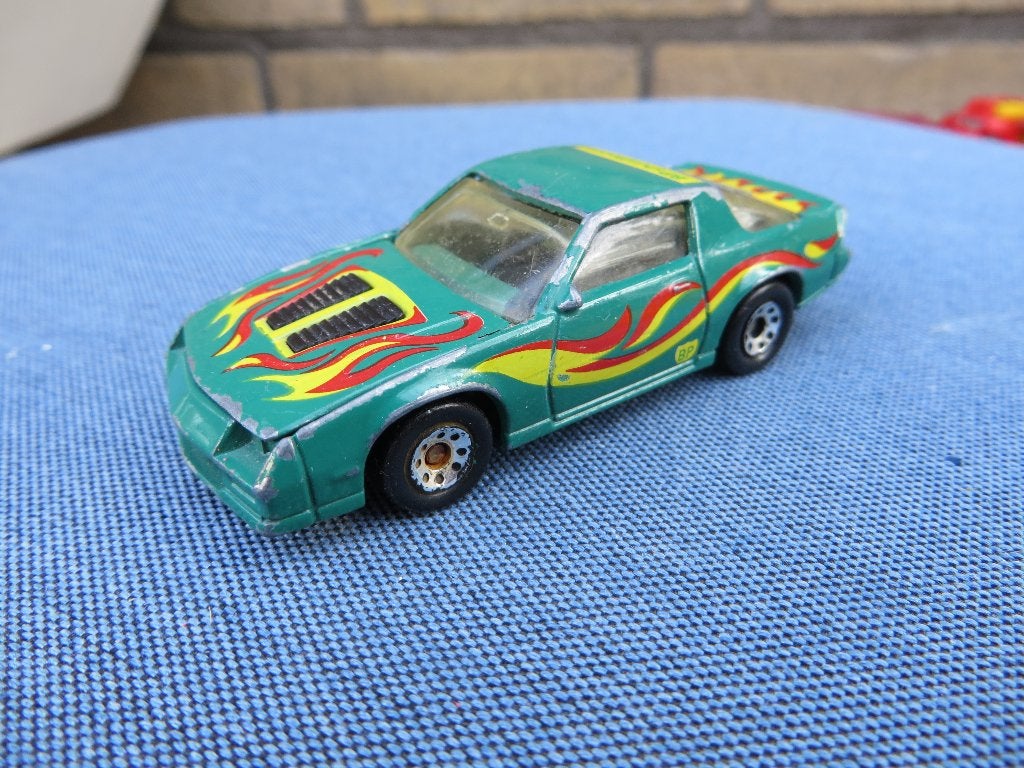 Matchbox Chevrolet Camaro groen BP, Hobby en Vrije tijd, Ophalen of Verzenden, Gebruikt, Auto