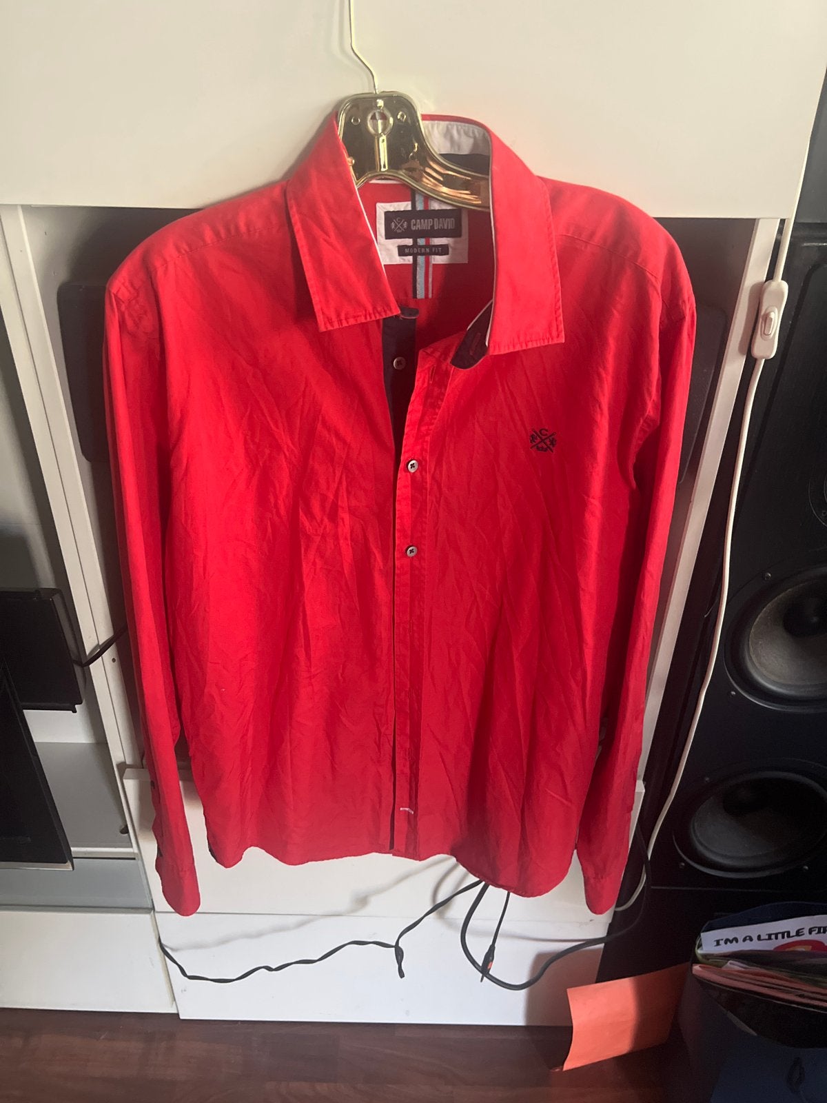 Camp David Modern Fit overhemd rood maat M, Kleding | Heren, Overhemden, Ophalen of Verzenden, Gedragen, Rood, Halswijdte 41/42 (L)