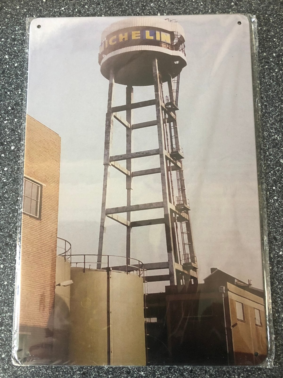 Michelin fabrieken in Den Bosch en de watertoren, Ophalen of Verzenden, Nieuw, Reclamebord