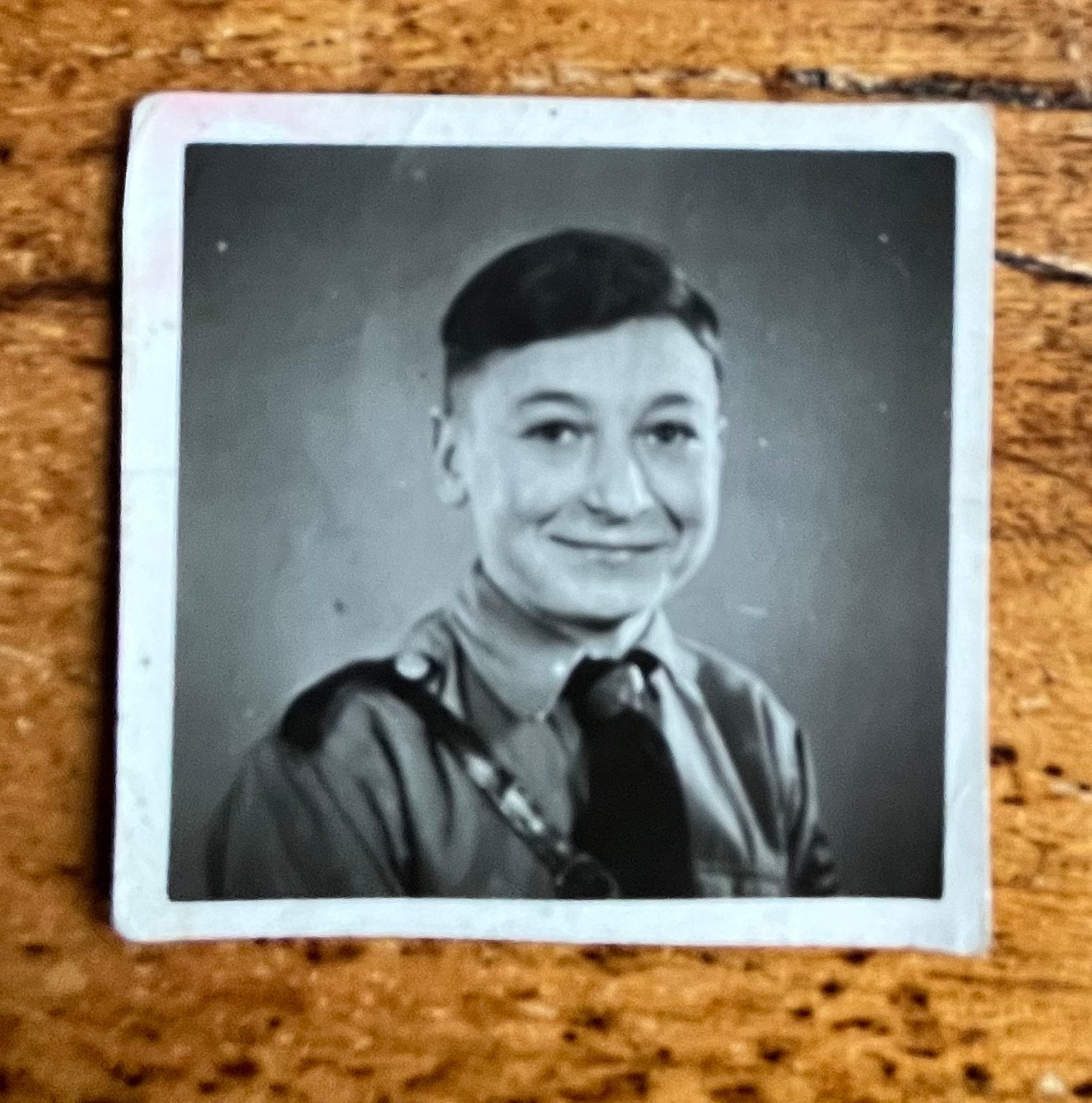 WO2 DUITS Zw/w pasfoto HJ Jongen, Verzenden, Landmacht, Duitsland, Foto of Poster