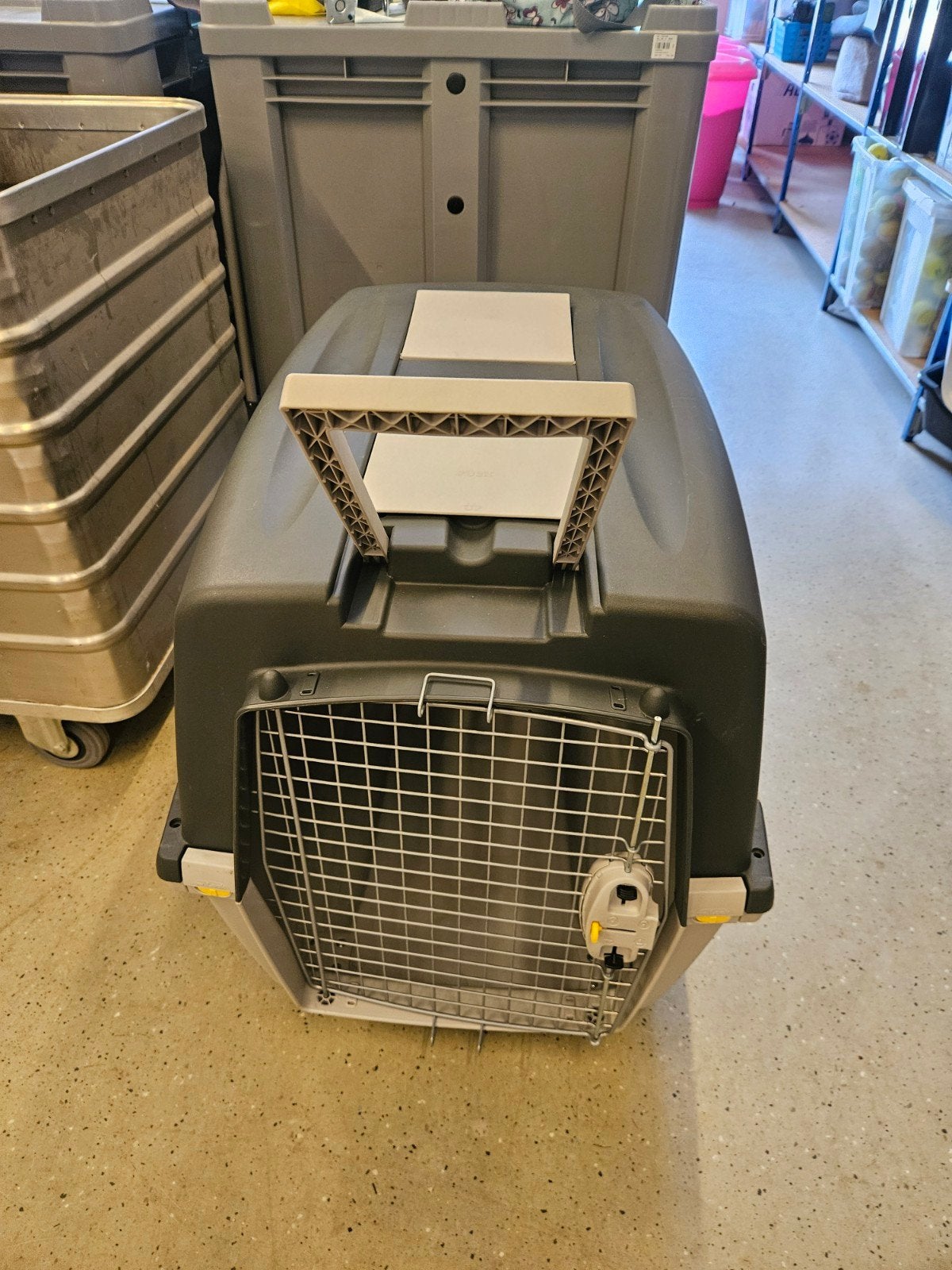 transportbox trolley, Ophalen
