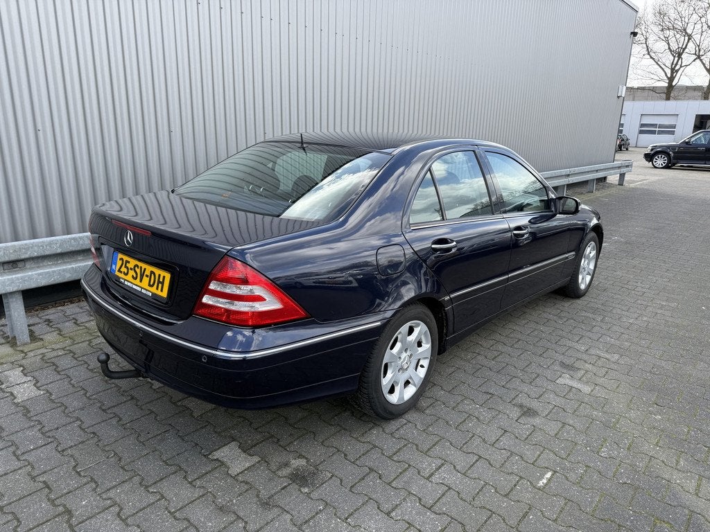 Mercedes-Benz C-Klasse 180 K. Elegance AUTOMAAT, Clima, CC,, Auto's, Mercedes-Benz, Automaat, Gebruikt, Blauw, 1796 cc