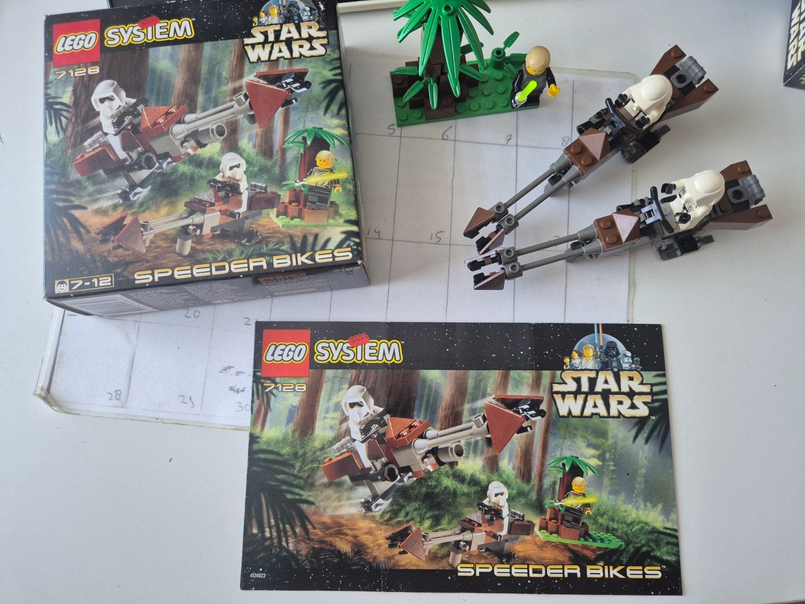 lego start wars 7128 speeder bikes incl doos instructie 1999, Ophalen of Verzenden, Zo goed als nieuw
