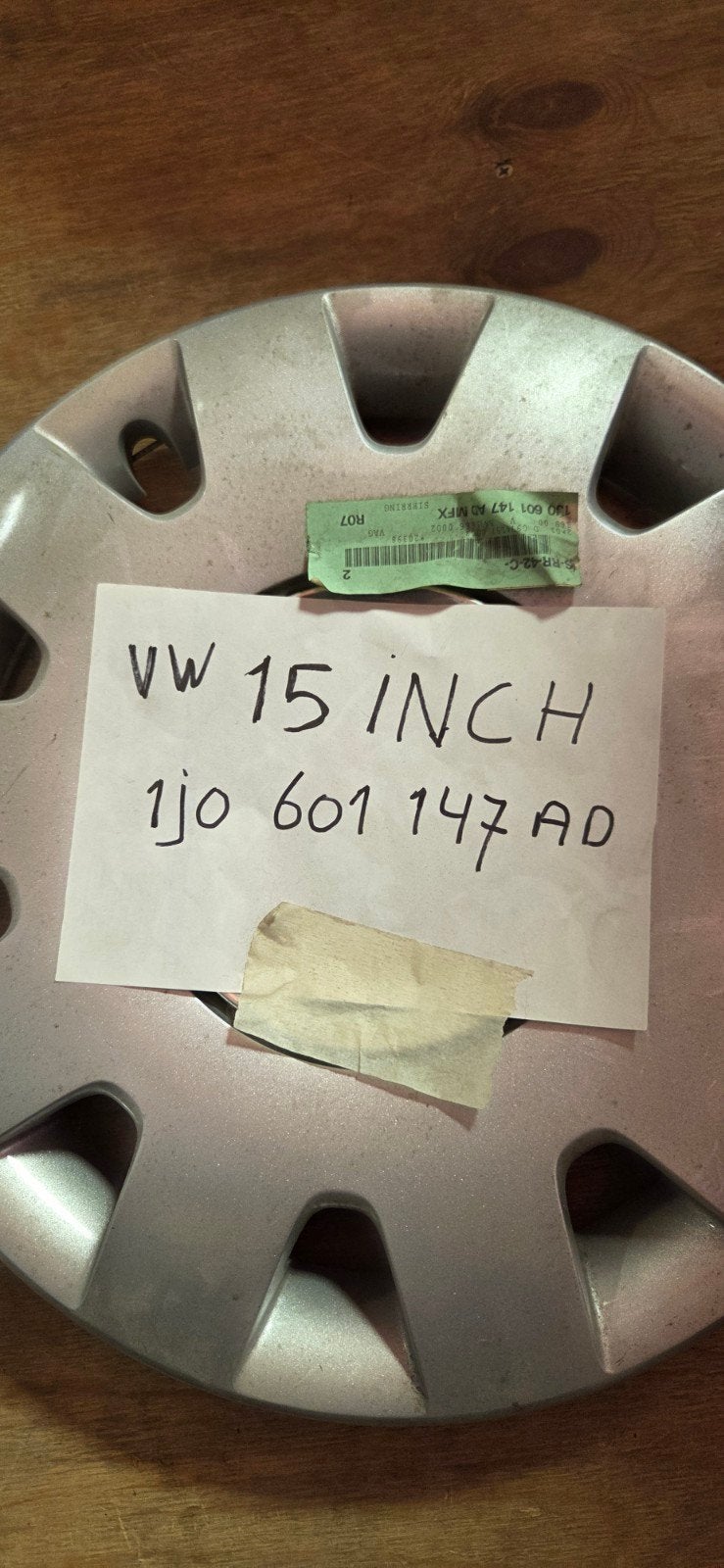 Volkswagen wieldop 15 inch 1J0 601 147AD 1 nieuwe wieldop, Ophalen of Verzenden, Nieuw