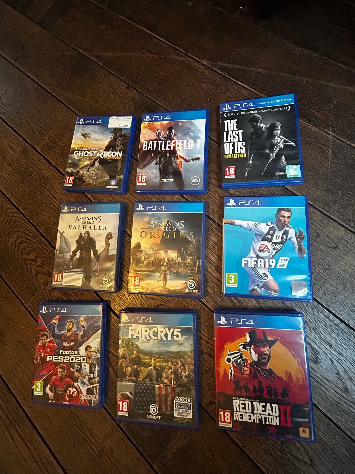 PlayStation 4 met 2 controllers en 9 games, Ophalen, Met 2 controllers, Original, 500 GB