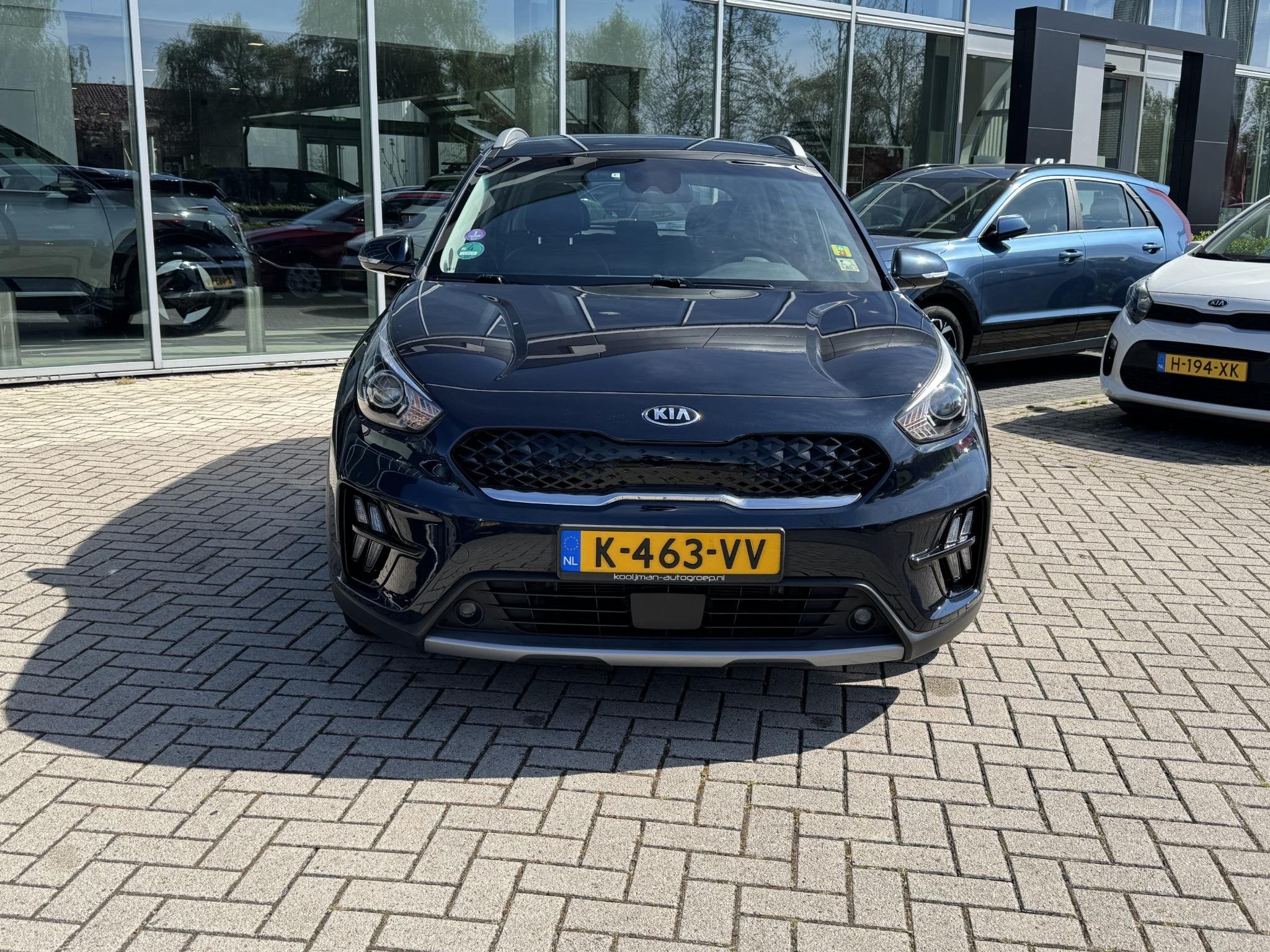 Kia Niro 1.6 GDi Hybrid DynamicLine Nav|Camera|Cruise contro, Auto's, Kia, Gebruikt, Euro 6, 2 kWh, Blauw