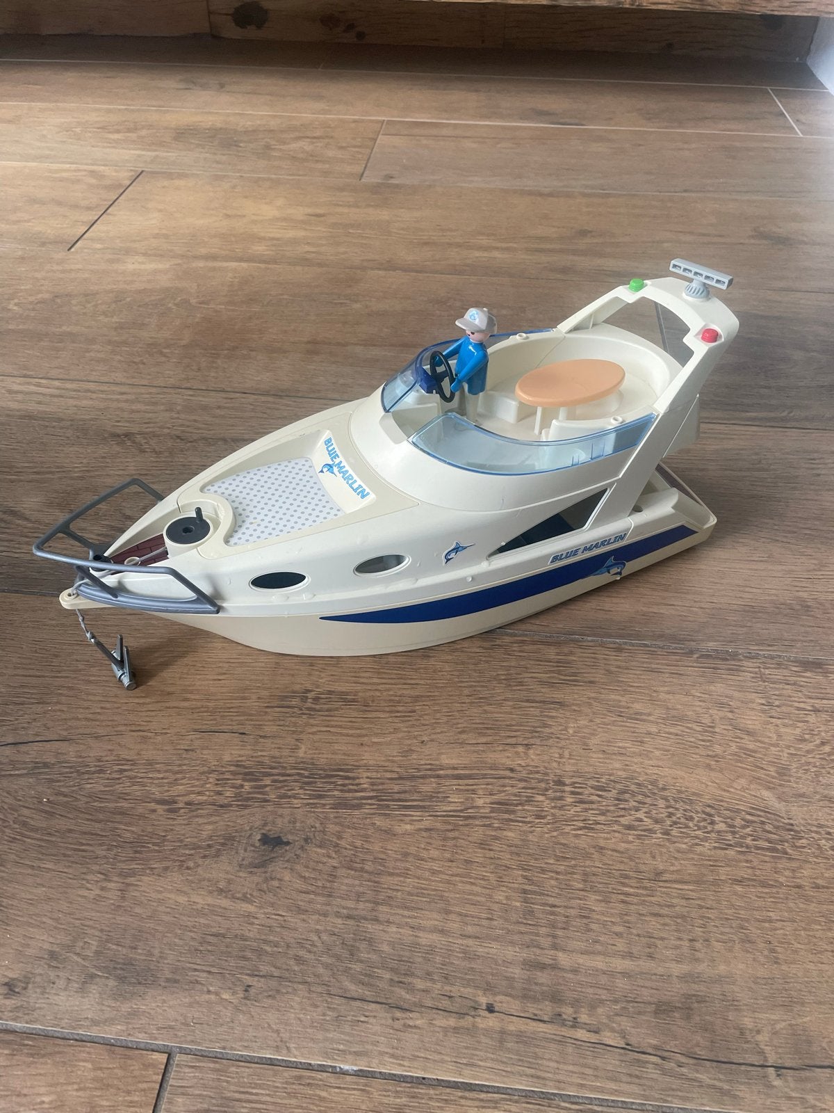 Playmobil Blue Marlin boot met poppetje, Ophalen, Gebruikt