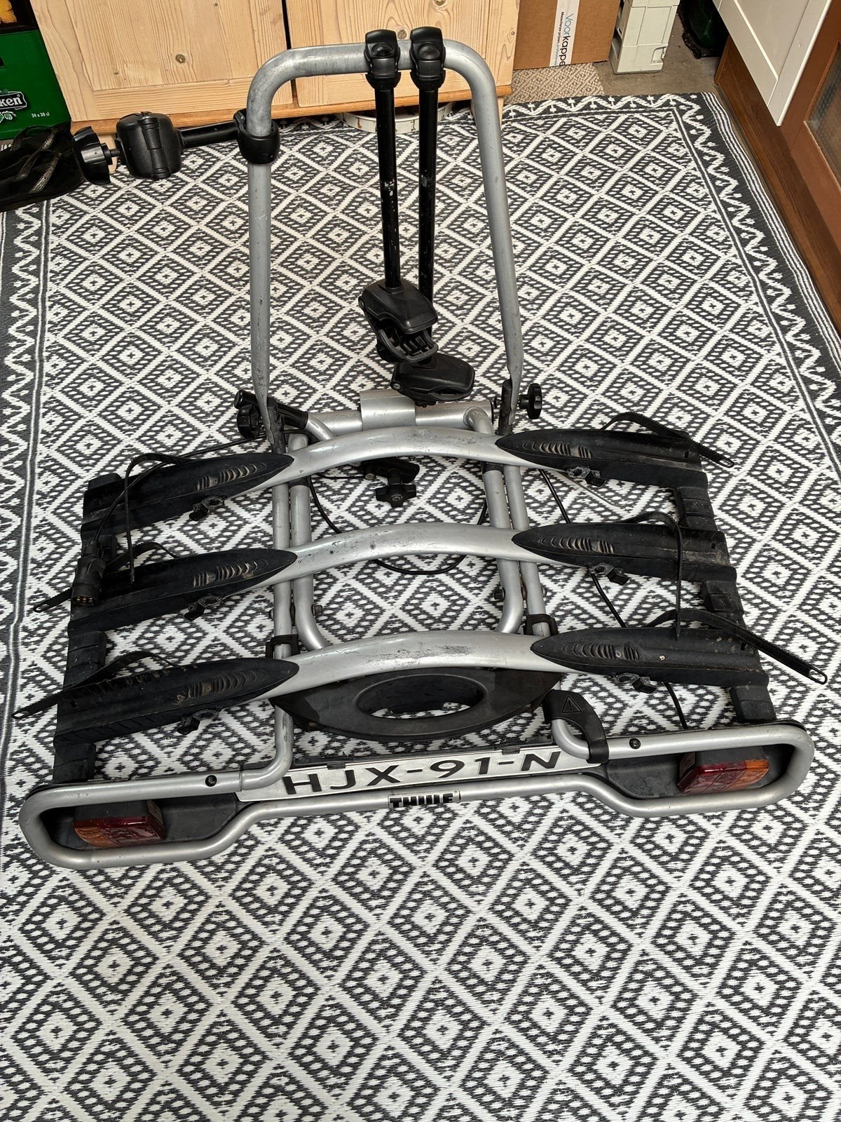 Thule EuroWay fietsendrager voor 3 fietsen, Ophalen, Gebruikt, Trekhaakdrager