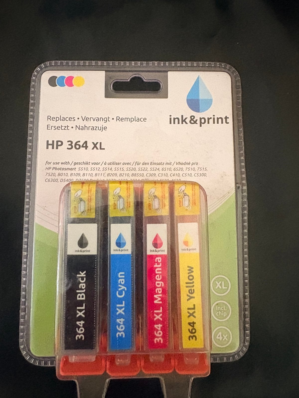 HP 364 XL Inktpatronen - 4 kleuren set, Ophalen of Verzenden, Nieuw, Cartridge