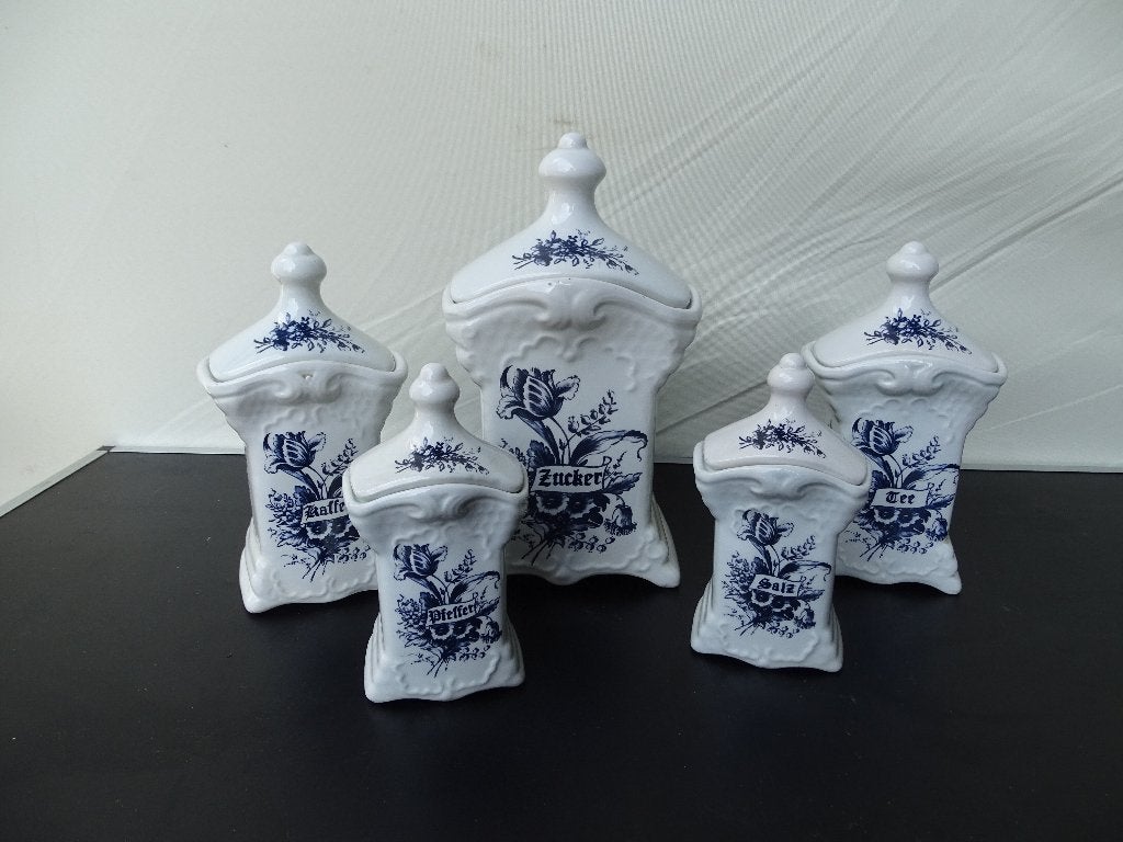 Voorraadpotten Delfts blauw, Ophalen of Verzenden