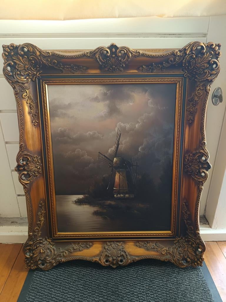 Oil painting on wooden board., Ophalen