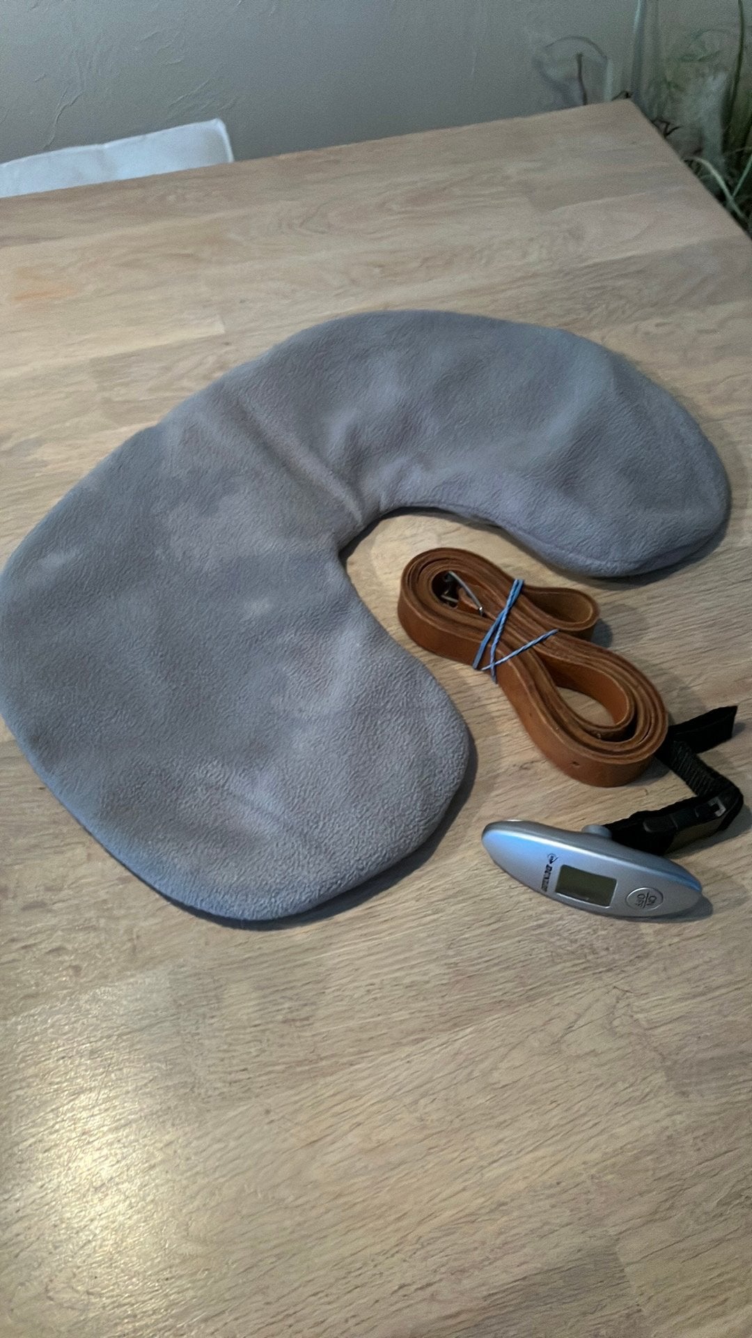 Bagage weegschaal Dunlop Travel Blue neksteun en koffer riem, Ophalen of Verzenden, Zo goed als nieuw, Hard kunststof