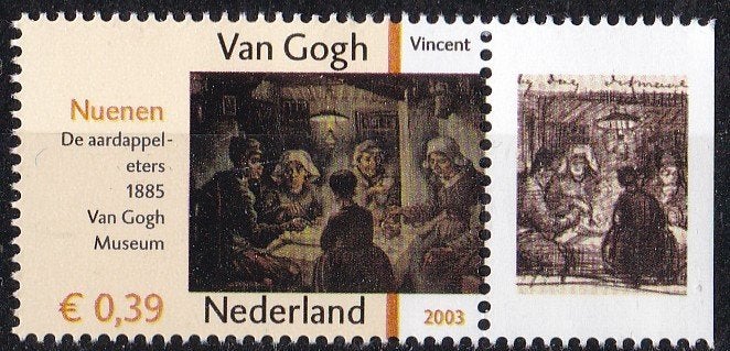 Vincent van Gogh – De aardappeleters - MNH – NVPH2143, Verzenden, Na 1940, Postfris