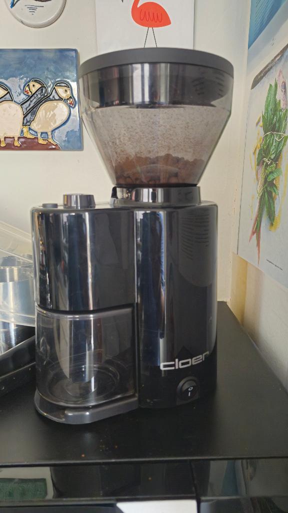 Cloer 7520 Koffiemolen / Bonenmaler, Witgoed en Apparatuur, Koffiezetapparaten, Gebruikt, Overige modellen, 10 kopjes of meer