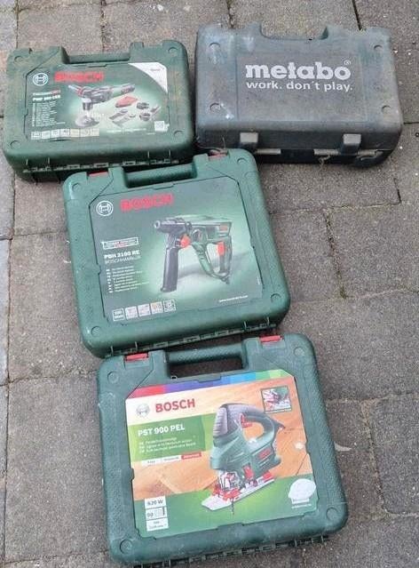 Lege gereedschap koffers, Ophalen