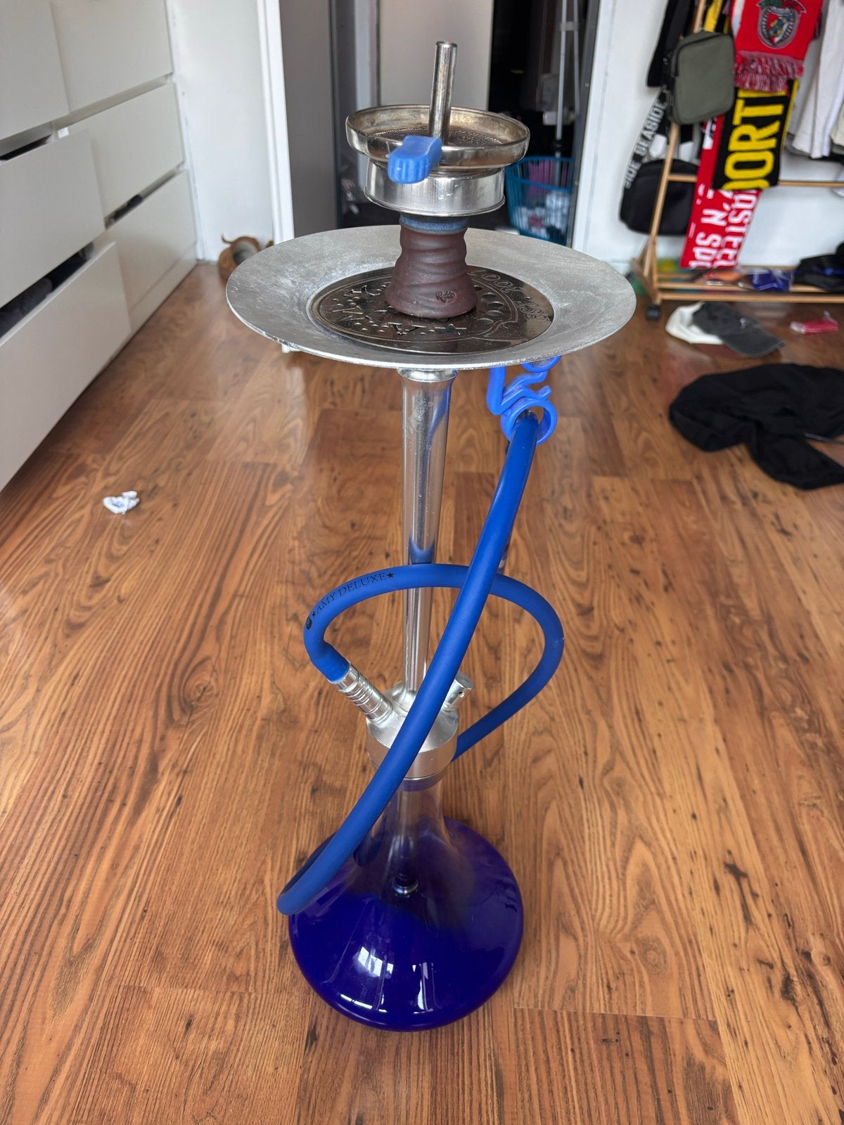 Amy deluxe shisha 72cm, Verzamelen, Rookartikelen, Aanstekers en Luciferdoosjes, Ophalen of Verzenden, Gebruikt, (Water)pijp