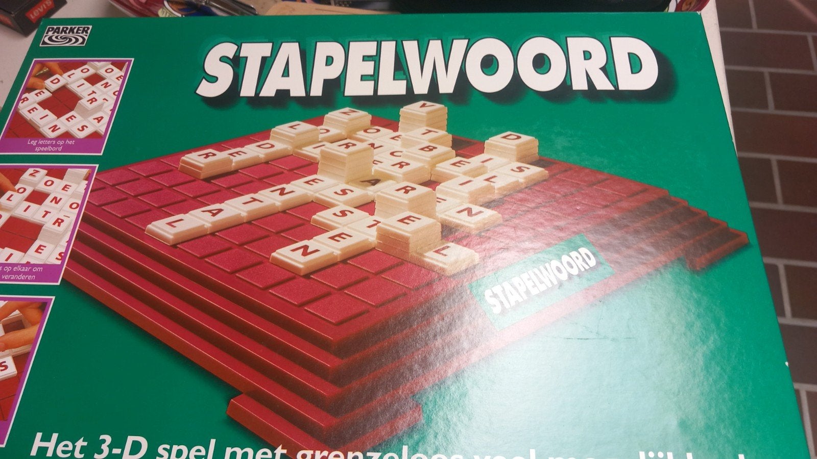 Stapelwoord - Het 3D-spel met grenzeloze mogelijkheden, Drie of vier spelers, Ophalen of Verzenden, Gebruikt, Parker