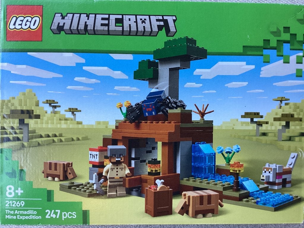 LEGO Minecraft 21269 The Armadillo Mine Expedition, Minecraft, Lego, Ophalen of Verzenden, Zo goed als nieuw