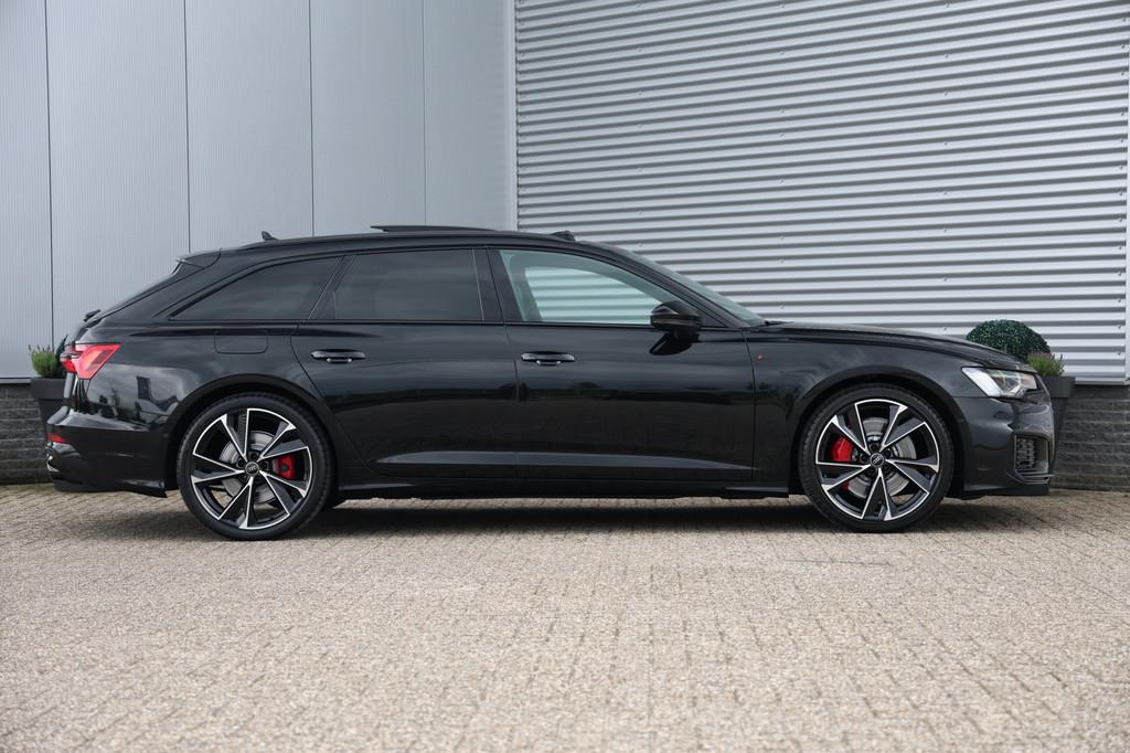 Audi A6 Avant 55 TFSI e Quattro Competition S-Line 367pk Pan, Auto's, Automaat, Gebruikt, 4 cilinders, Zwart