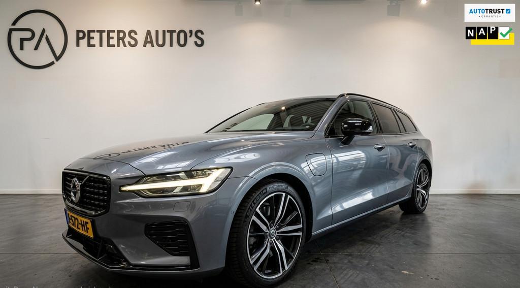 Volvo V60 2.0 T8 Recharge AWD R-Design Trekhaak/Android/Carp, Auto's, Volvo, Bedrijf, Te koop, V60, 4x4, ABS, Achteruitrijcamera