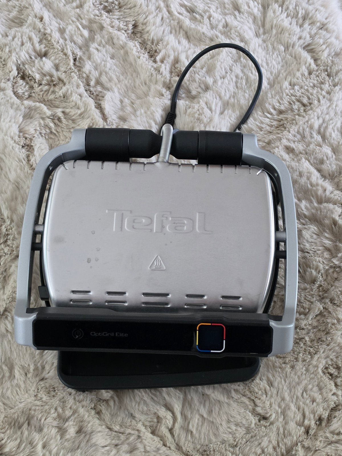 Tefal OptiGrill Elite - Perfect Gegrilde Resultaten, Ophalen of Verzenden, Uitneembare platen, Gebruikt