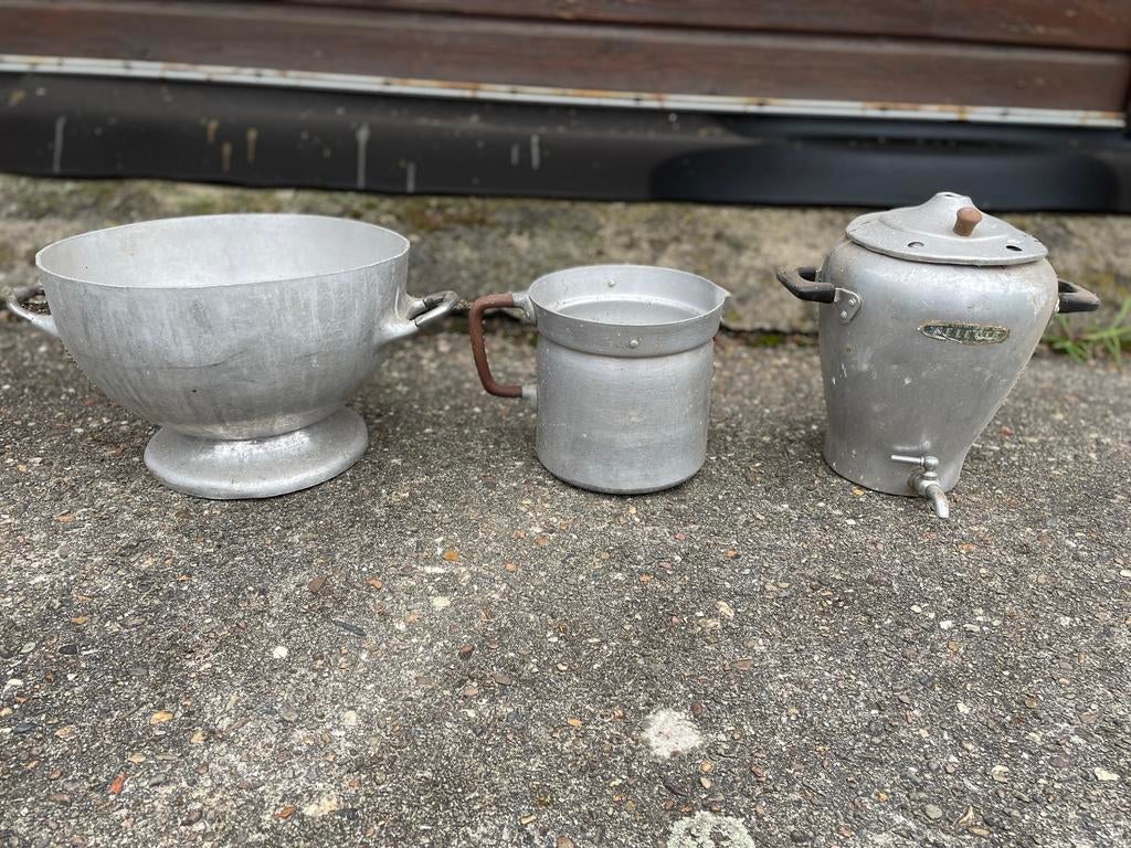 ALUMINIUM HUISHOUDELIJKE VOORWERPEN UIT GROOTMOEDERS TIJD, Huis en Inrichting, Ophalen, Gebruikt