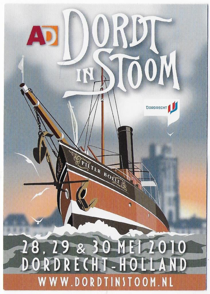 Dordrecht Dort in Stoom 2010 Ongelopen Ansichtkaart ( B6236, Verzamelen, Ophalen of Verzenden, Voor 1920, Gelopen, Zuid-Holland