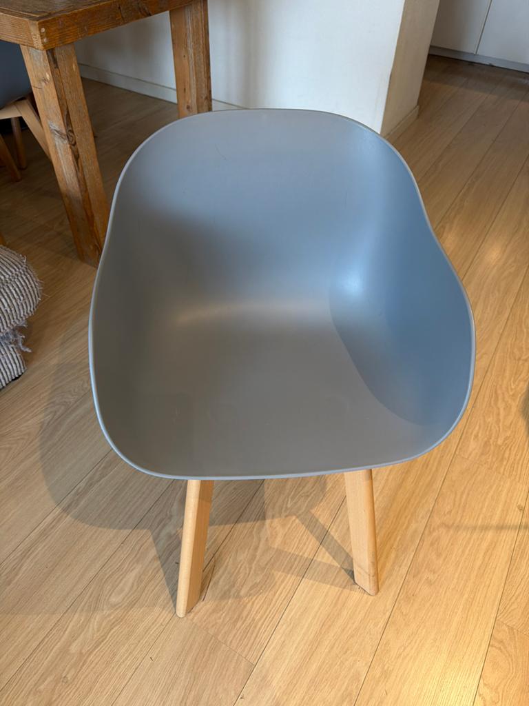 4 eetkamerstoelen grijs, Huis en Inrichting, Stoelen, Ophalen of Verzenden, Grijs