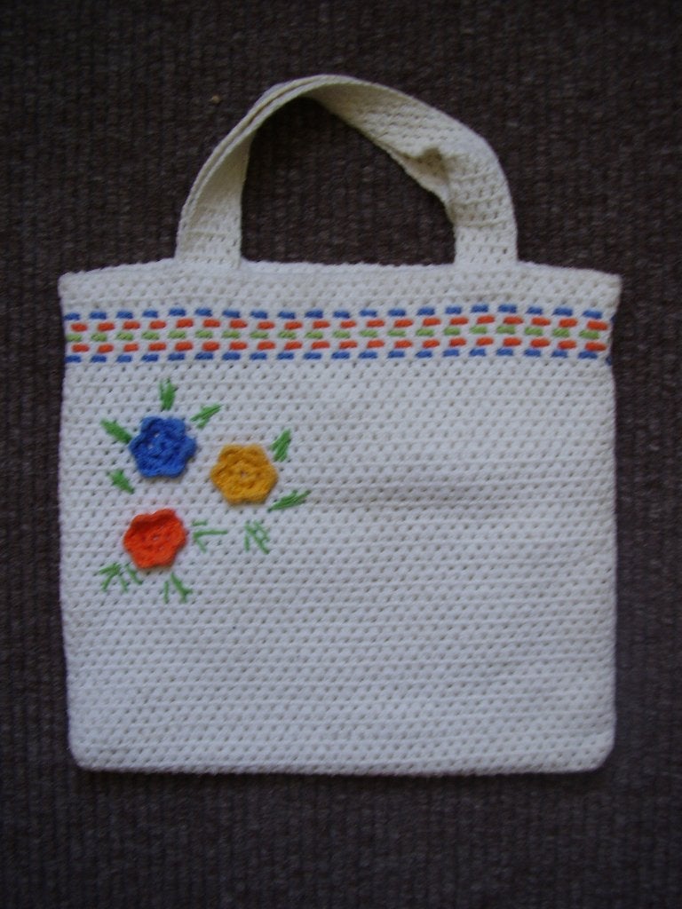 Tas gehaakt  OUD, Verzenden, Nieuw, Geel, Handtas