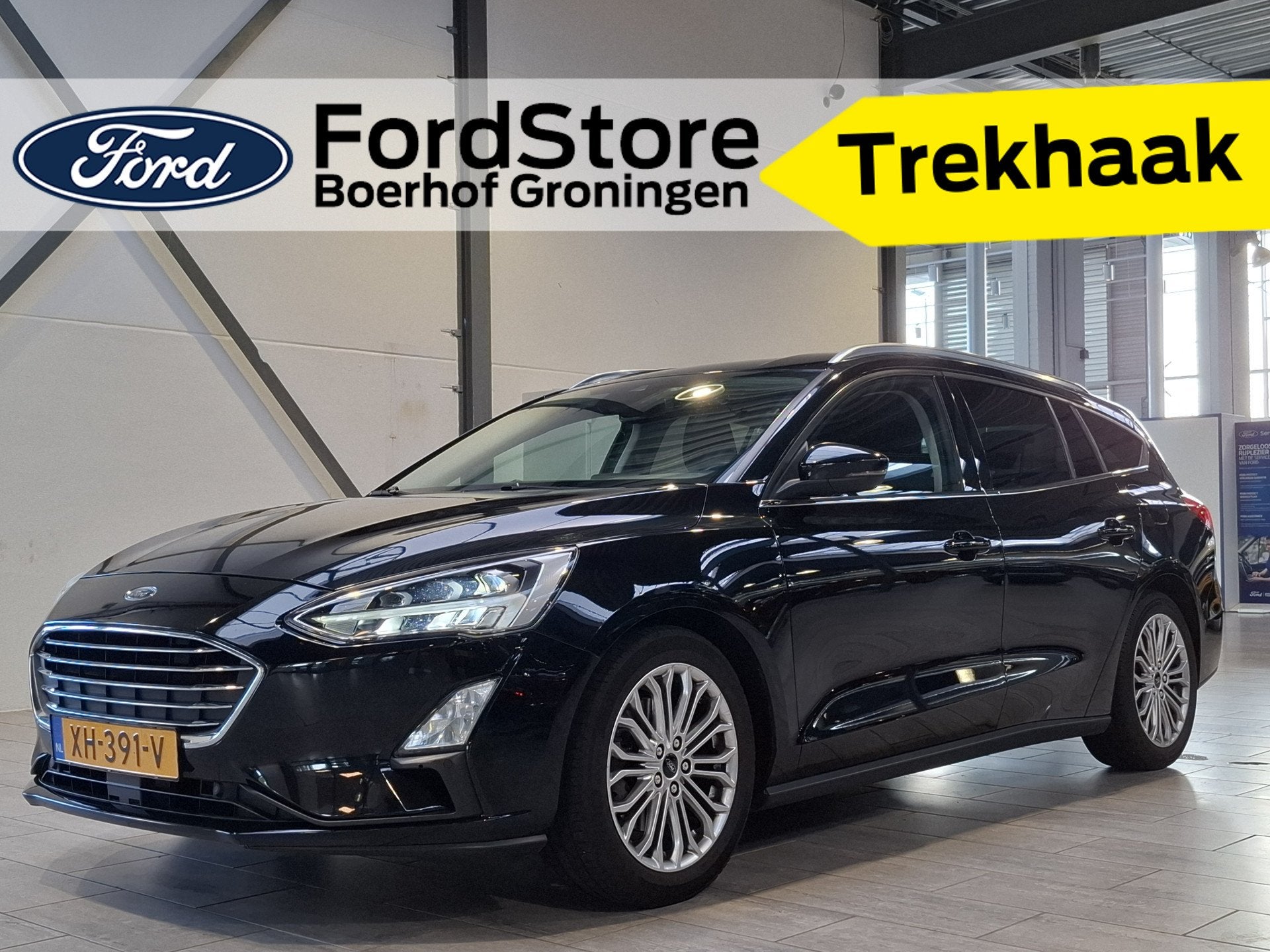 Ford FOCUS Wagon EcoBoost 125 pk Titanium | Trekhaak | 17" |