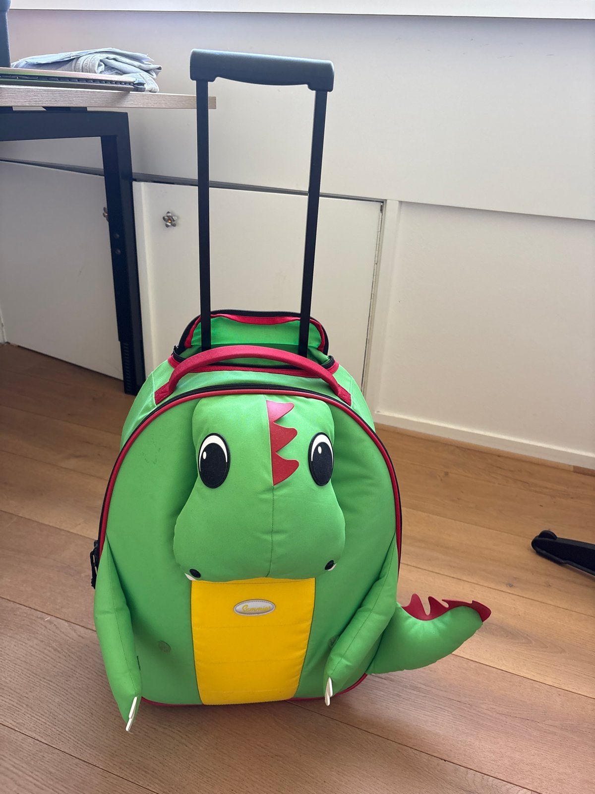 Leuke kinder trolley koffer - Dino design, Sieraden, Tassen en Uiterlijk, Overige materialen, Gebruikt, 50 tot 60 cm, Ophalen of Verzenden