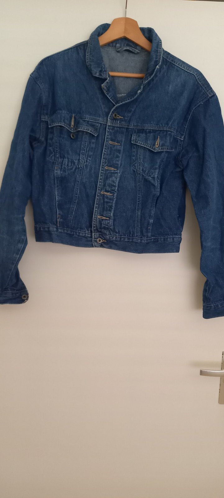 Buffoon Jessica spijkerjas - Maat L, Kleding | Dames, Buffoon Jessica, Blauw, Maat 42/44 (L), Ophalen of Verzenden
