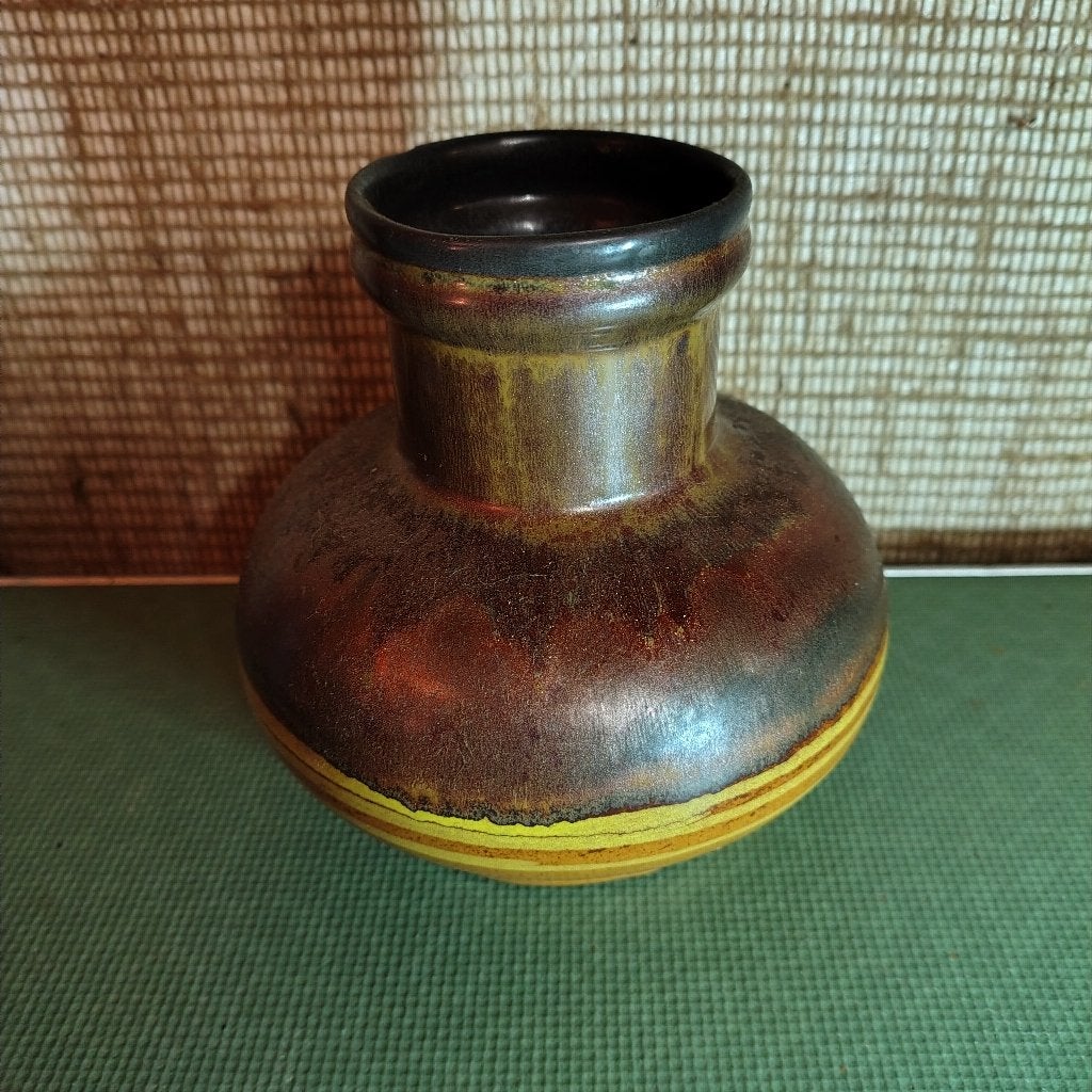 vintage keramische vaas van Strehla Keramik 7410-12, Ophalen of Verzenden
