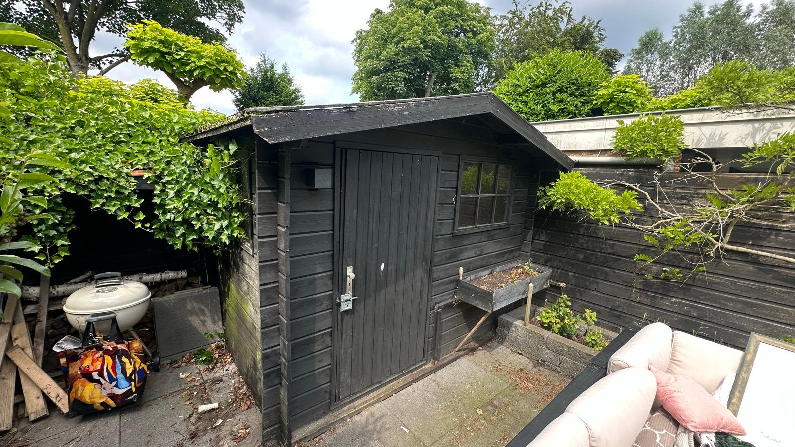 Houten Tuinhuis/Schuur - Zelf demonteren, Tuin en Terras, Tuinhuizen, Ophalen, 250 tot 500 cm, Schuur, 1 raam