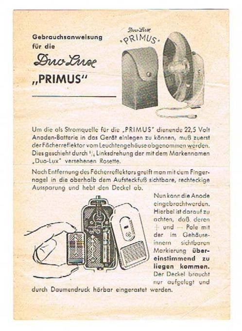 Duo Lux Primus Foldertje, Ophalen of Verzenden