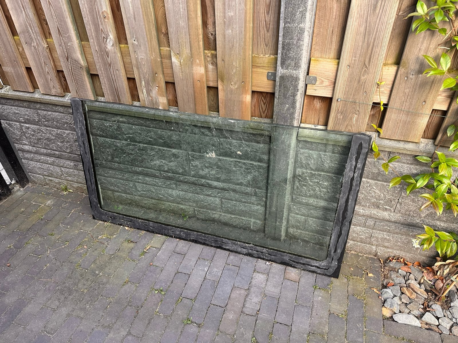 Gratis Dubbele glasplaat 130x67 cm, Ophalen, Gebruikt, 80 tot 120 cm, 120 tot 160 cm