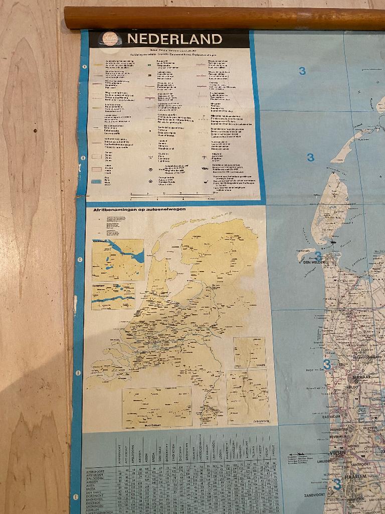 Landkaart van Nederland, Falk, Landkaart, 1800 tot 2000, Nederland