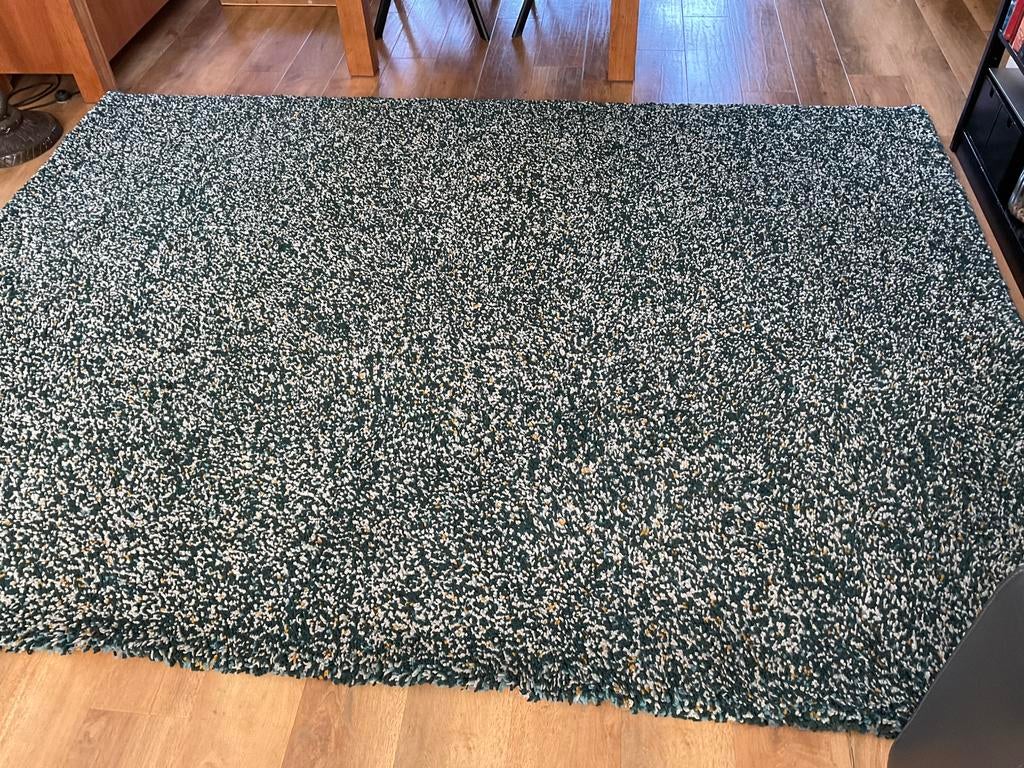 Vloerkleed capet 200 x 270 naam Vindum Ikea kleur Groen, Ophalen, Strak modern, Overige kleuren, 150 tot 200 cm