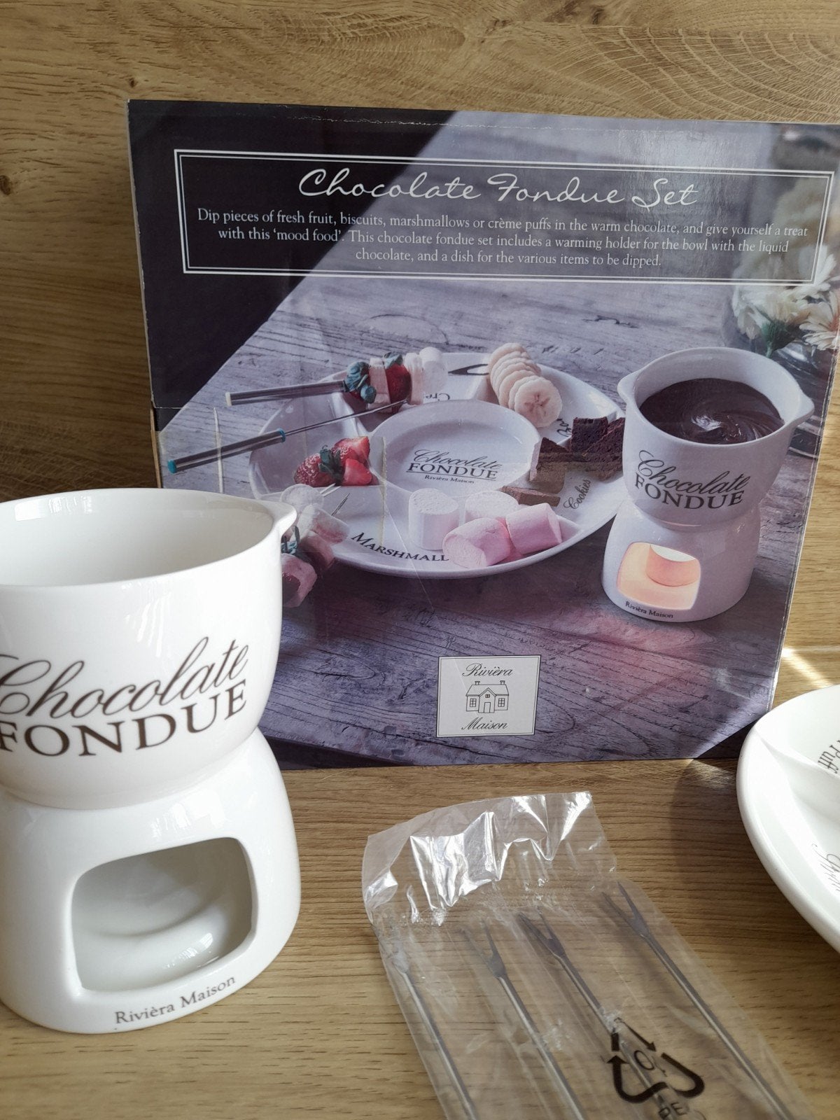 fondueset van riviera maison, Verzenden, Brander, Fondueset
