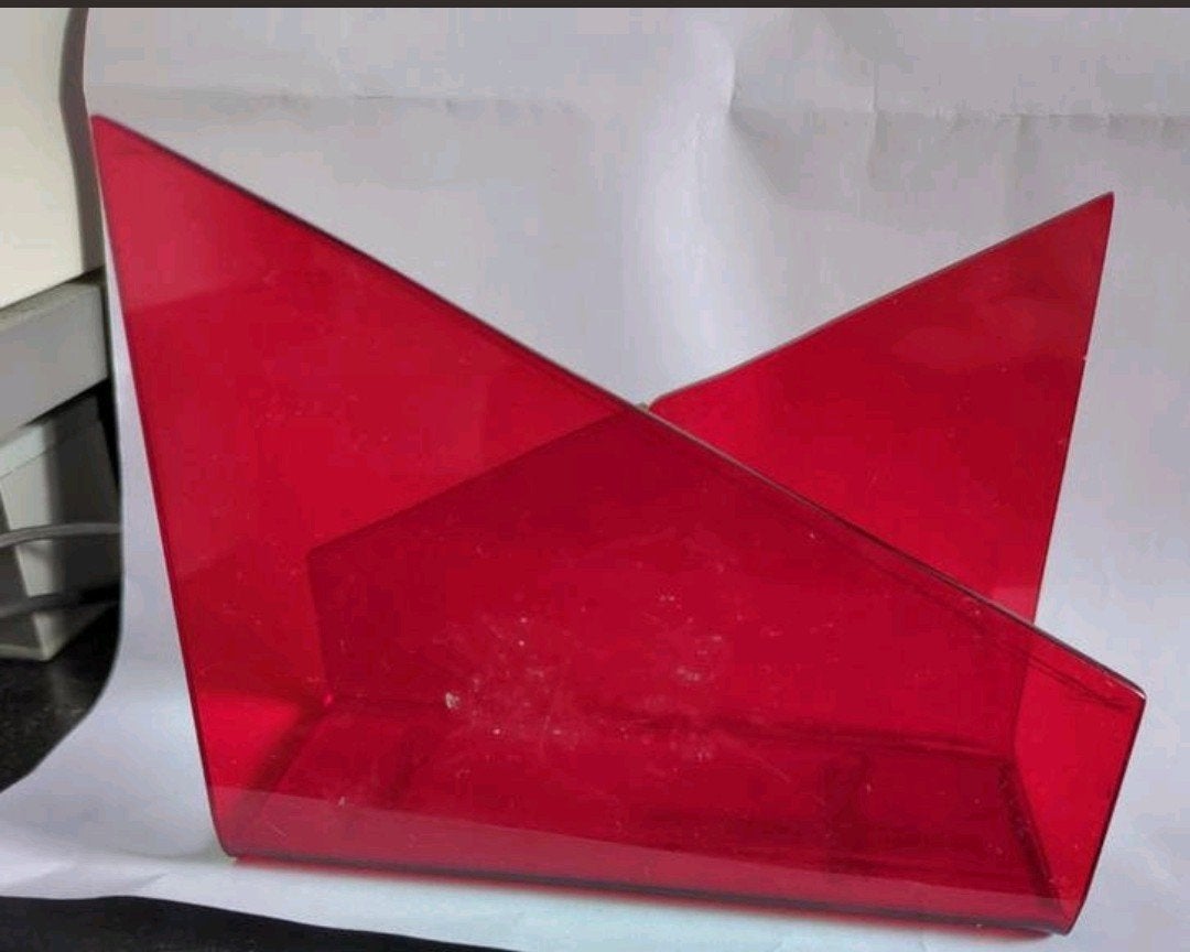 Rood plexiglas plaat - Diverse toepassingen, Ophalen of Verzenden, Gebruikt