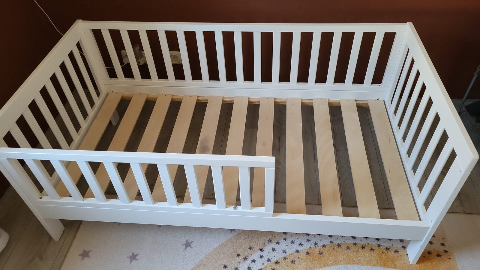 Peuterbedje ‘Plume’ van Petite Amélie wit, Kinderen en Baby's, Ophalen, Gebruikt, 70 tot 85 cm, 140 tot 160 cm