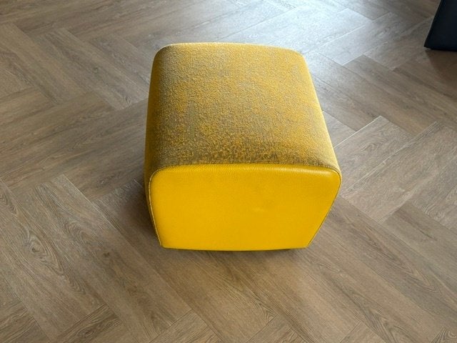 leolux hocker (Poef), Huis en Inrichting, Ophalen, 50 tot 75 cm, Zo goed als nieuw, Leer