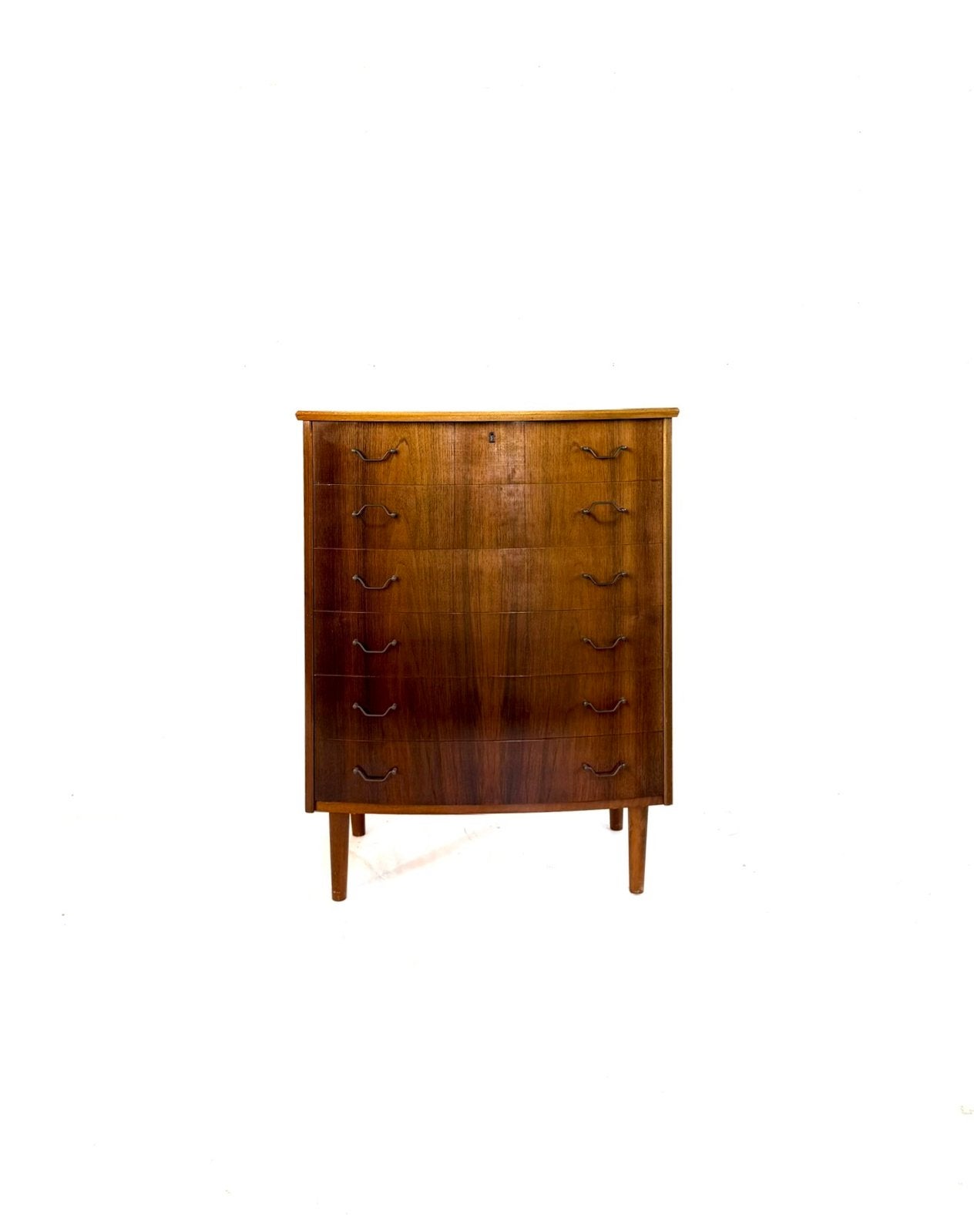 Vintage Deense notenhouten ladekast ‘60, Overige houtsoorten, 100 tot 150 cm, Zo goed als nieuw, Nvt