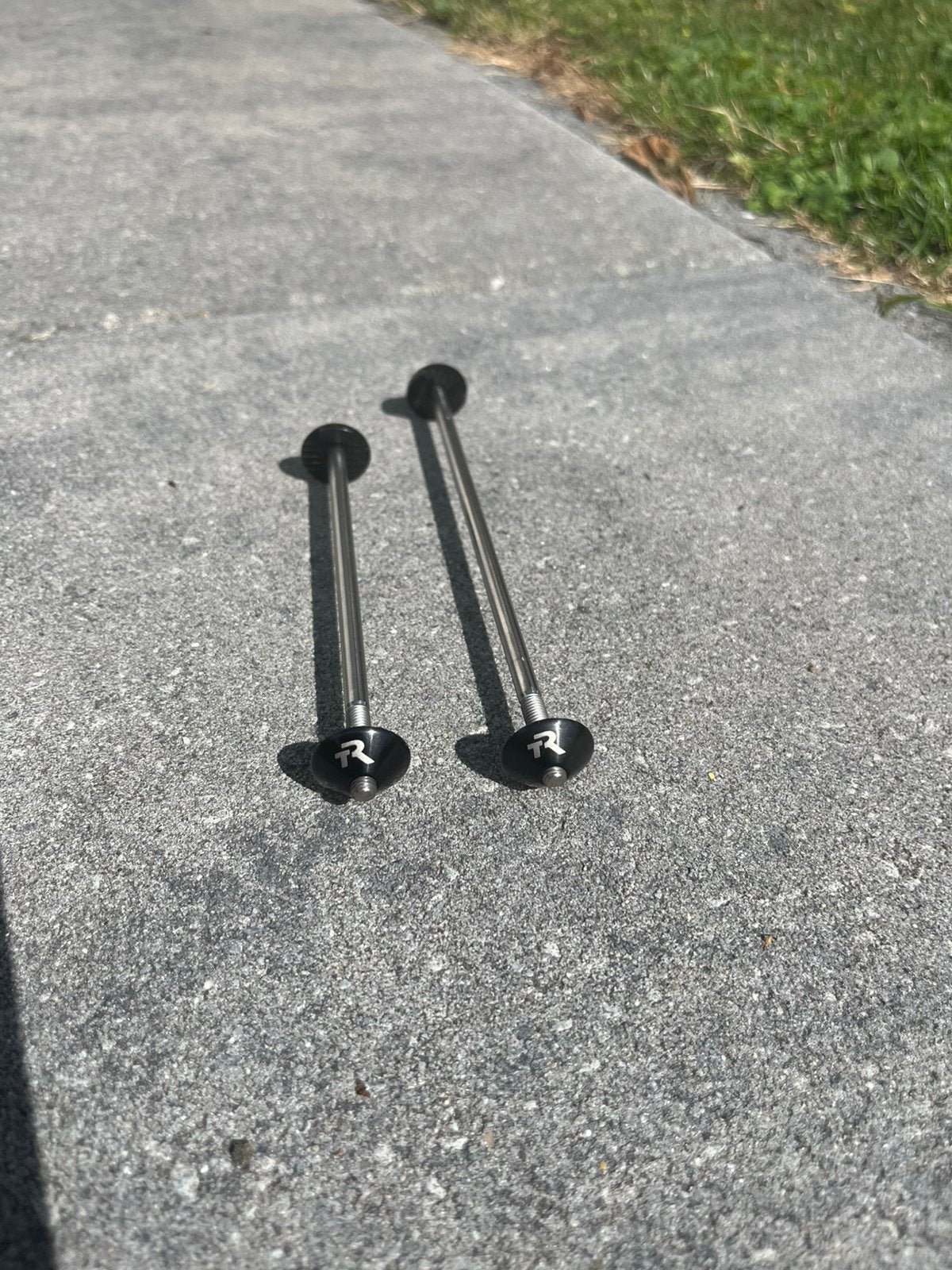 TriRig aero set snelspanners voor triatlon of tijdrit, Wiel, Titanium, Racefiets, Ophalen of Verzenden