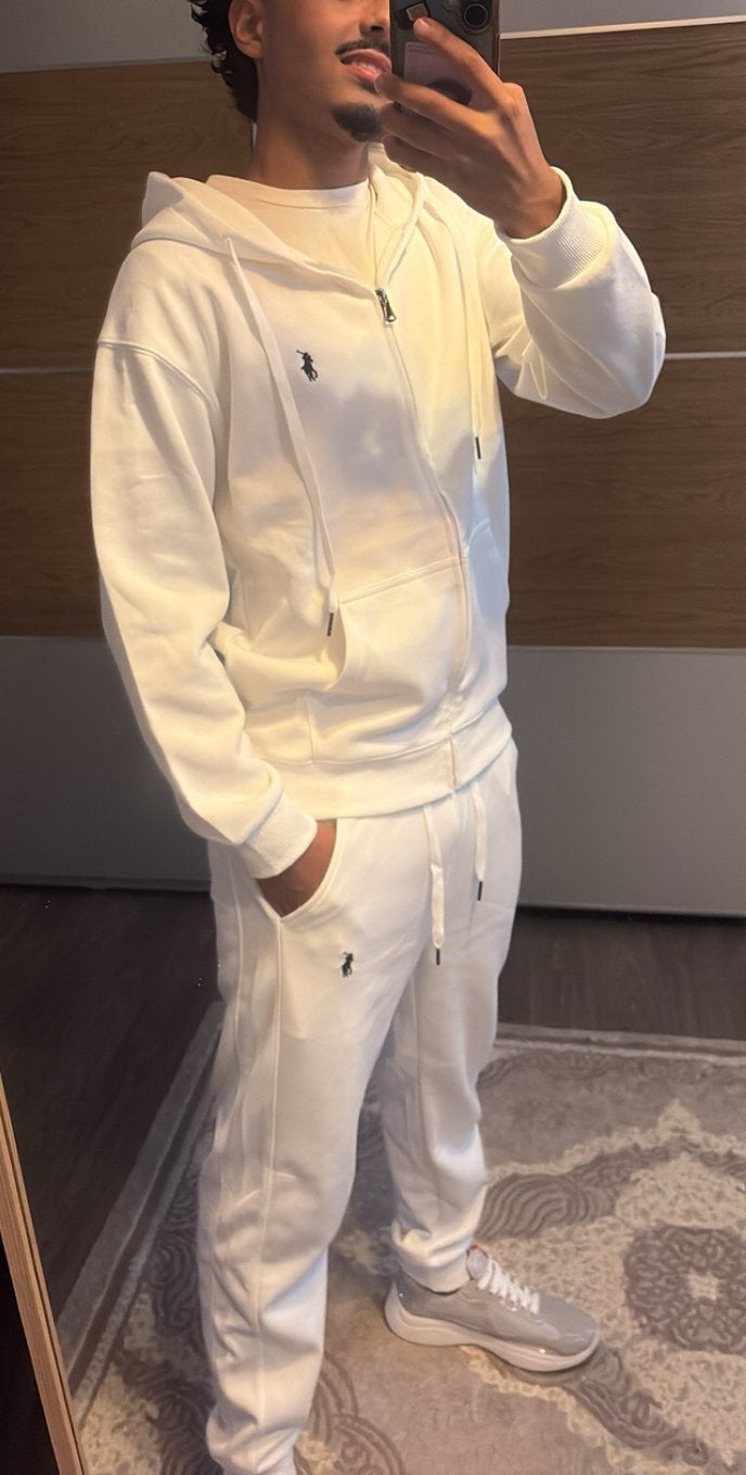Ralph lauren trainingspak zwart en wit, Ophalen, Zo goed als nieuw, Maat 34 (XS) of kleiner, Zwart