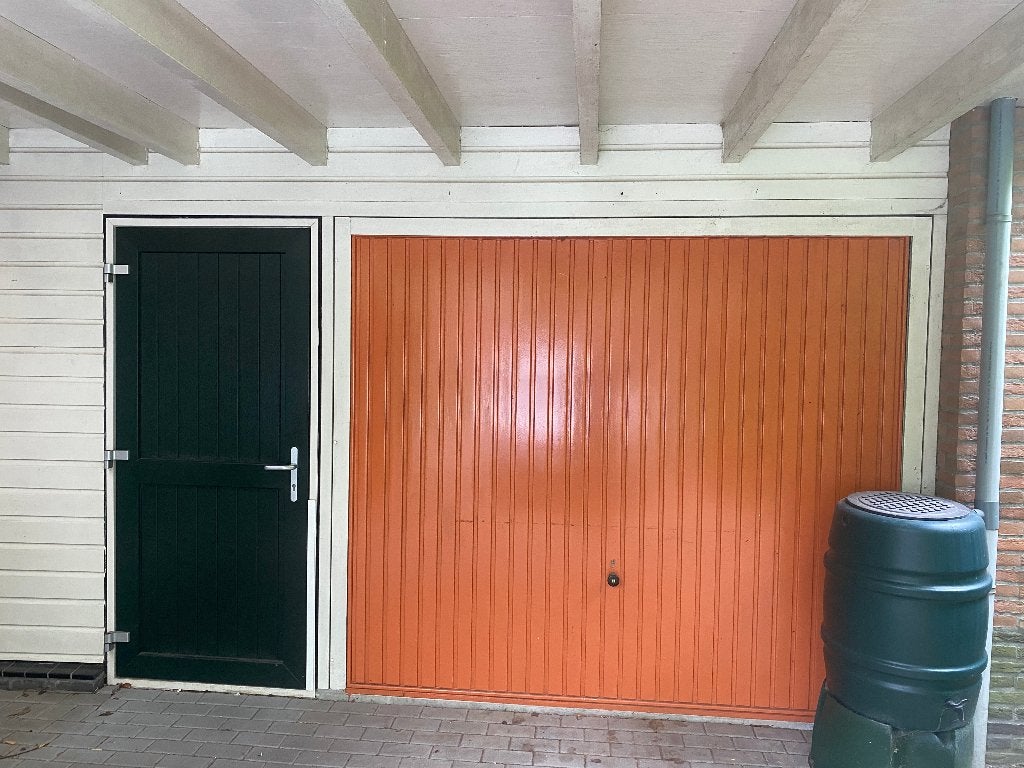 Kunststof loopdeur garage, Gebruikt, 215 cm of meer, Buitendeur, Glas
